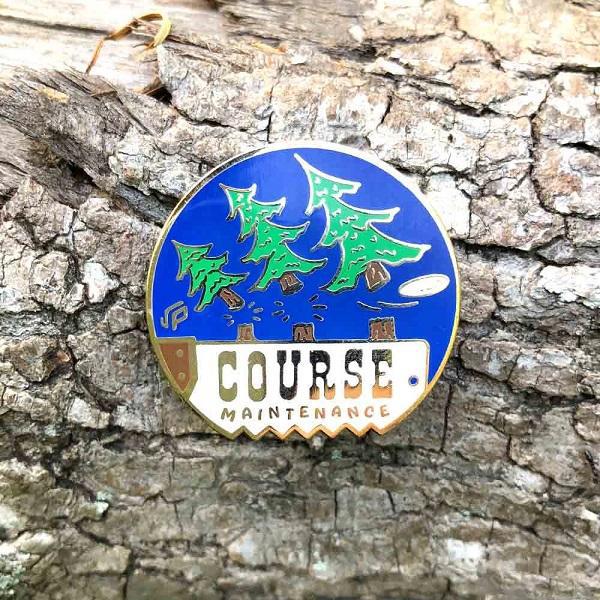 Course Maintenance Enamel Pin