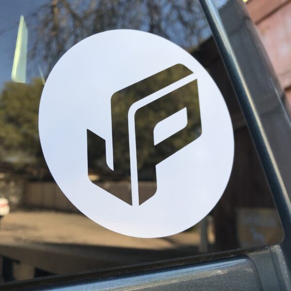 Vintage "JP" Window Decal