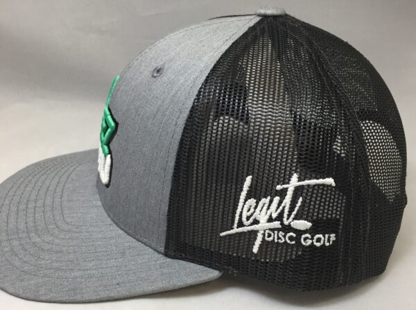 FlexFit Gray w/Black Mesh Ball Cap - Image 2