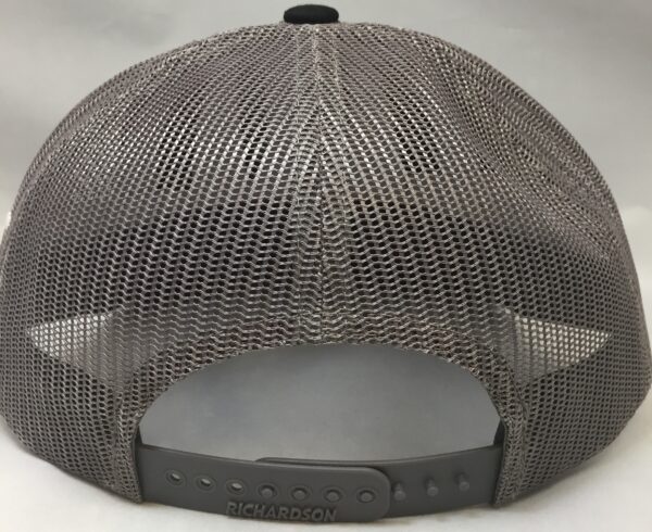 Charcoal Gray w/ Black Mesh Adjustable Ball Cap - Image 3