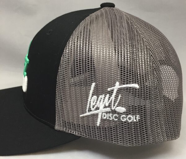 Charcoal Gray w/ Black Mesh Adjustable Ball Cap - Image 2