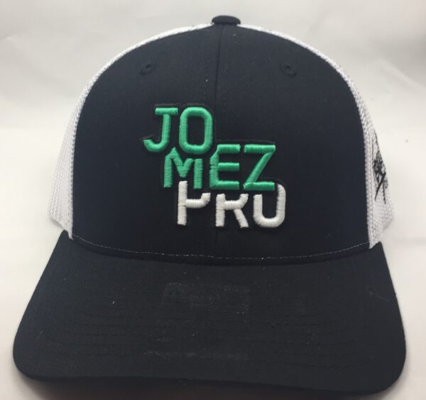 Jomez Pro Lock-up FLEXFIT Black with White Mesh Disc Golf Hat