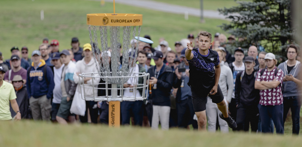 Professional Disc Golfer Niklas Anttila at the 2022 European Open